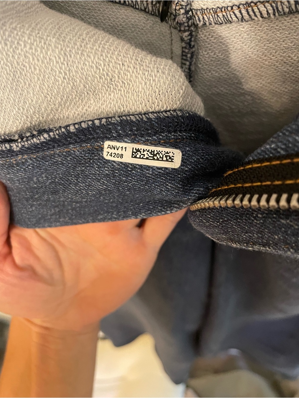 rag & bone Wide Leg Blue Denim Jeans - Picture 8 of 8